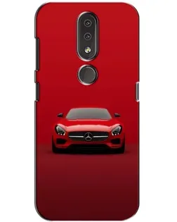 Чохол для Nokia 4.2 з картинкою «Червоний Mercedes AMG»