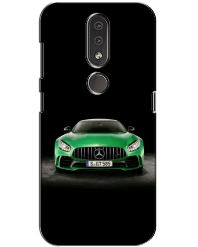 Чохол для Nokia 4.2 з картинкою «Mercedes — неоновий лого»