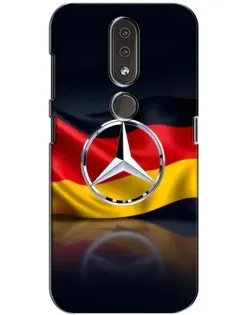 Чохол для Nokia 4.2 з картинкою «Mercedes — прапор Німеччини»