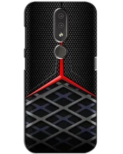 Чохол для Nokia 4.2 з картинкою «Mercedes Carbon Grid»