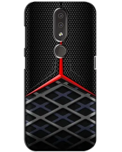 Чохол для Nokia 4.2 з картинкою «Mercedes Carbon Grid»