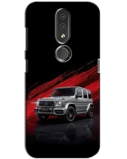 Чохол для Nokia 4.2 з картинкою «Mercedes G-Class червоний»