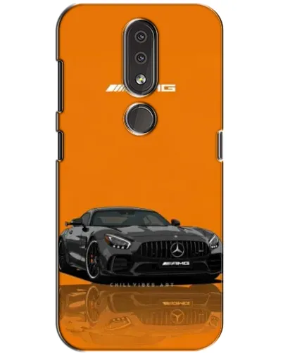 Чохол для Nokia 4.2 з картинкою «Помаранчевий Mercedes AMG»