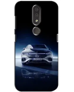 Чохол для Nokia 4.2 з картинкою «Нічний Mercedes EQ»