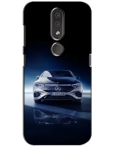 Чохол для Nokia 4.2 з картинкою «Нічний Mercedes EQ»