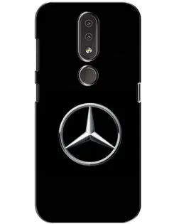 Чохол для Nokia 4.2 з картинкою «Mercedes класичний лого»