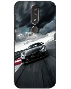 Чохол для Nokia 4.2 з картинкою «Гоночний Mercedes AMG»