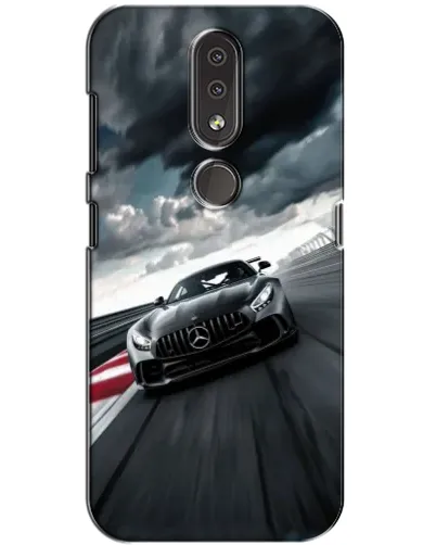 Чохол для Nokia 4.2 з картинкою «Гоночний Mercedes AMG»