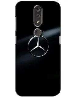 Чохол для Nokia 4.2 з картинкою «Mercedes на металі»