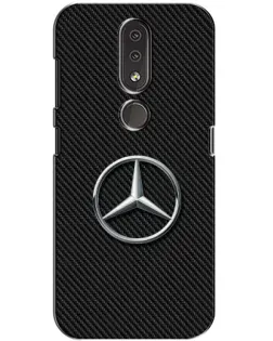 Чохол для Nokia 4.2 з картинкою «Карбоновий Mercedes стиль»