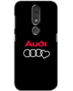 Чохол для Nokia 4.2 з картинкою «Логотип Audi Heart»