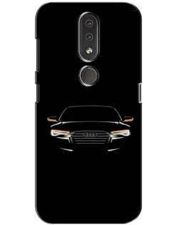 Чохол для Nokia 4.2 з картинкою «Audi — нічний контур»