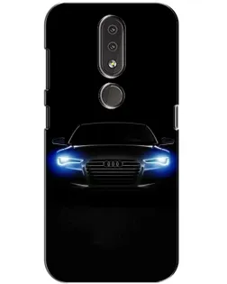 Чохол для Nokia 4.2 з картинкою «Audi в неоні»
