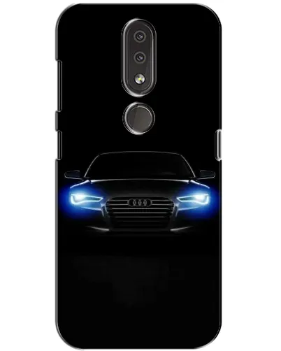 Чохол для Nokia 4.2 з картинкою «Audi в неоні»