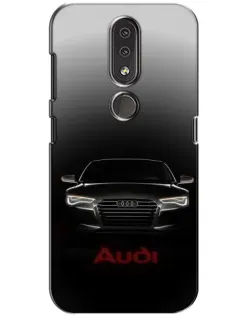 Чохол для Nokia 4.2 з картинкою «Audi — градієнтний контур»