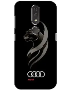 Чохол для Nokia 4.2 з картинкою «Графіка — пантера та Audi»