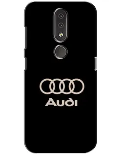 Чохол для Nokia 4.2 з картинкою «Audi — золотий логотип»