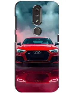 Чохол для Nokia 4.2 з картинкою «Audi RS — червоний стиль»