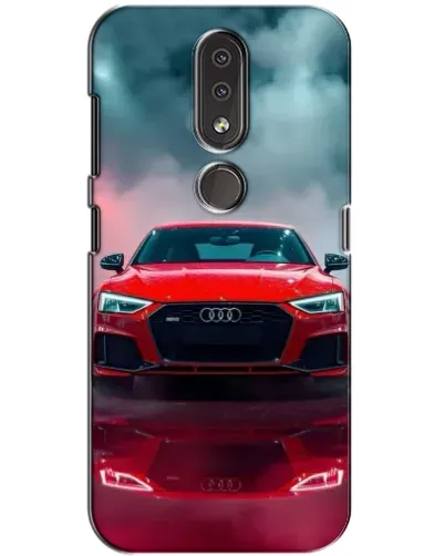 Чохол для Nokia 4.2 з картинкою «Audi RS — червоний стиль»