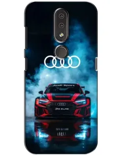 Чохол для Nokia 4.2 з картинкою «Audi Sport — неон»