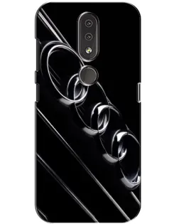 Чохол для Nokia 4.2 з картинкою «Audi — абстрактні кільця»