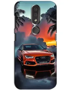 Чохол для Nokia 4.2 з картинкою «Audi — захід сонця»