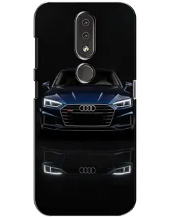 Чохол для Nokia 4.2 з картинкою «Audi — нічне відображення»