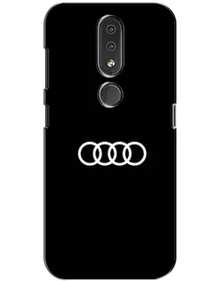 Чохол для Nokia 4.2 з картинкою «Audi White Logo»