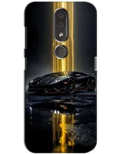 Чохол для Nokia 4.2 з картинкою «Нічний Lamborghini драйв»