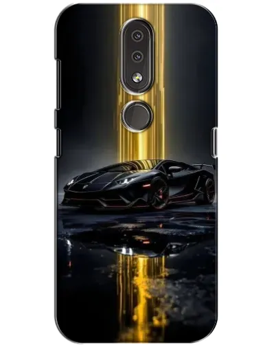 Чохол для Nokia 4.2 з картинкою «Нічний Lamborghini драйв»