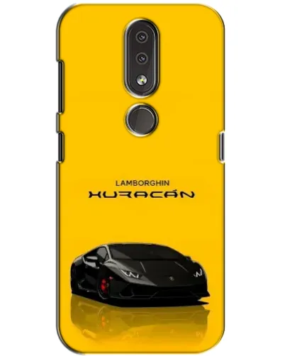 Чохол для Nokia 4.2 з картинкою «Lamborghini Huracan чорний»