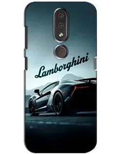 Чохол для Nokia 4.2 з картинкою «Класичний Lamborghini надпис»