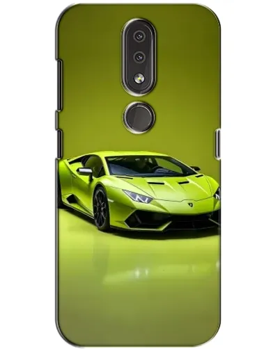 Чохол для Nokia 4.2 з картинкою «Салатовий Lamborghini Huracan»
