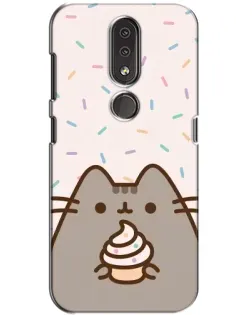 Чохол для Nokia 4.2 з картинкою «Пушин з кексом»
