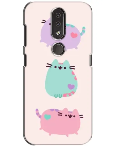 Чохол для Nokia 4.2 з картинкою «Pusheen тріо» Чохол для Nokia 4.2 з картинкою «Pusheen тріо»