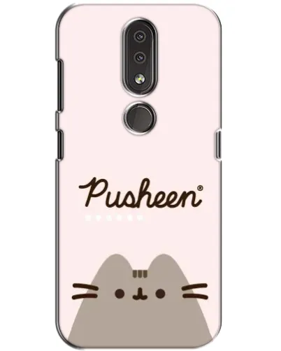 Чохол для Nokia 4.2 з картинкою «Pusheen логотип» Чохол для Nokia 4.2 з картинкою «Pusheen логотип»