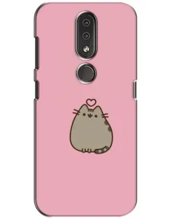 Чохол для Nokia 4.2 з картинкою «Pusheen серце»