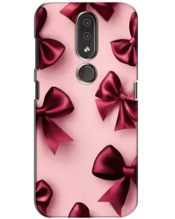 Чохол для Nokia 4.2 з картинкою «Бордовий атлас»