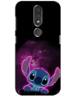 Чехол для Nokia 4.2 с картинкой «Неоновый Stitch»