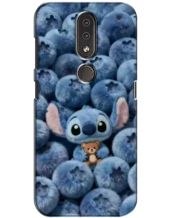Чехол для Nokia 4.2 с картинкой «Стич и голубика»