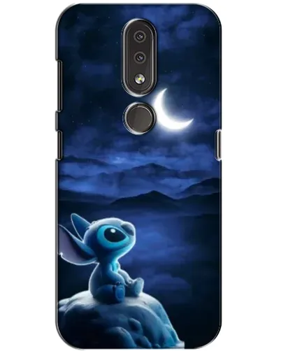Чехол для Nokia 4.2 с картинкой «Лунная ночь Стича»