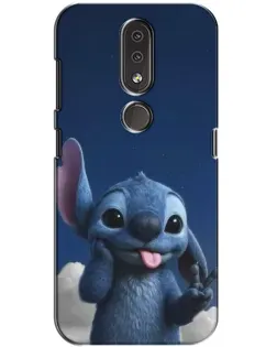 Чехол для Nokia 4.2 с картинкой «Стич в облаках»