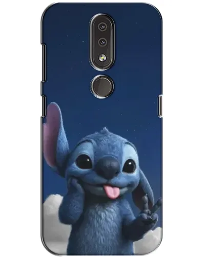 Чехол для Nokia 4.2 с картинкой «Стич в облаках»