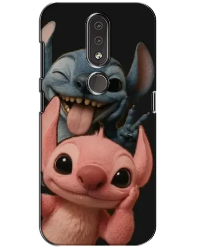 Чехол для Nokia 4.2 с картинкой «Стич и Ангел»