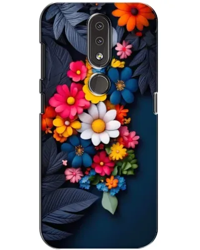 Чехол для Nokia 4.2 с картинкой «Цветочная феерия»