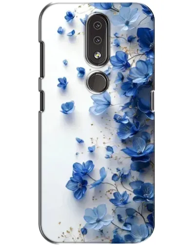 Чехол для Nokia 4.2 с картинкой «Голубой цветочный каскад»