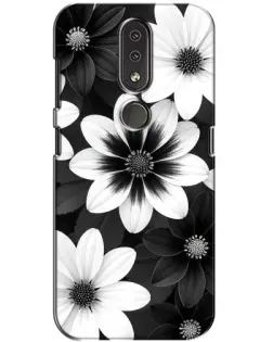 Чохол для Nokia 4.2 з картинкою «Монохромні айстри» Чохол для Nokia 4.2 з картинкою «Монохромні айстри»