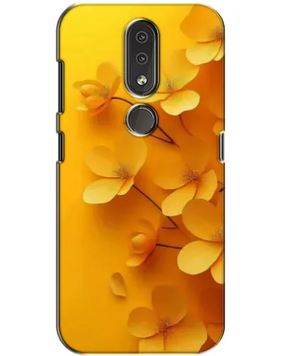 Чехол для Nokia 4.2 с картинкой «Золотые лепестки»