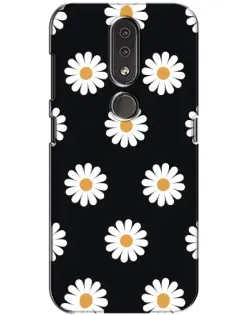 Чохол для Nokia 4.2 з картинкою «Ромашки на чорному» Чохол для Nokia 4.2 з картинкою «Ромашки на чорному»