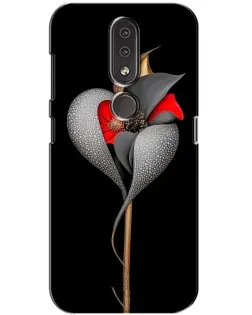 Чохол для Nokia 4.2 з картинкою «Срібна фантазійна квітка» Чохол для Nokia 4.2 з картинкою «Срібна фантазійна квітка»